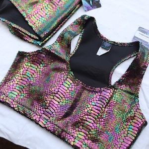 Freedom rave wear snake print set
